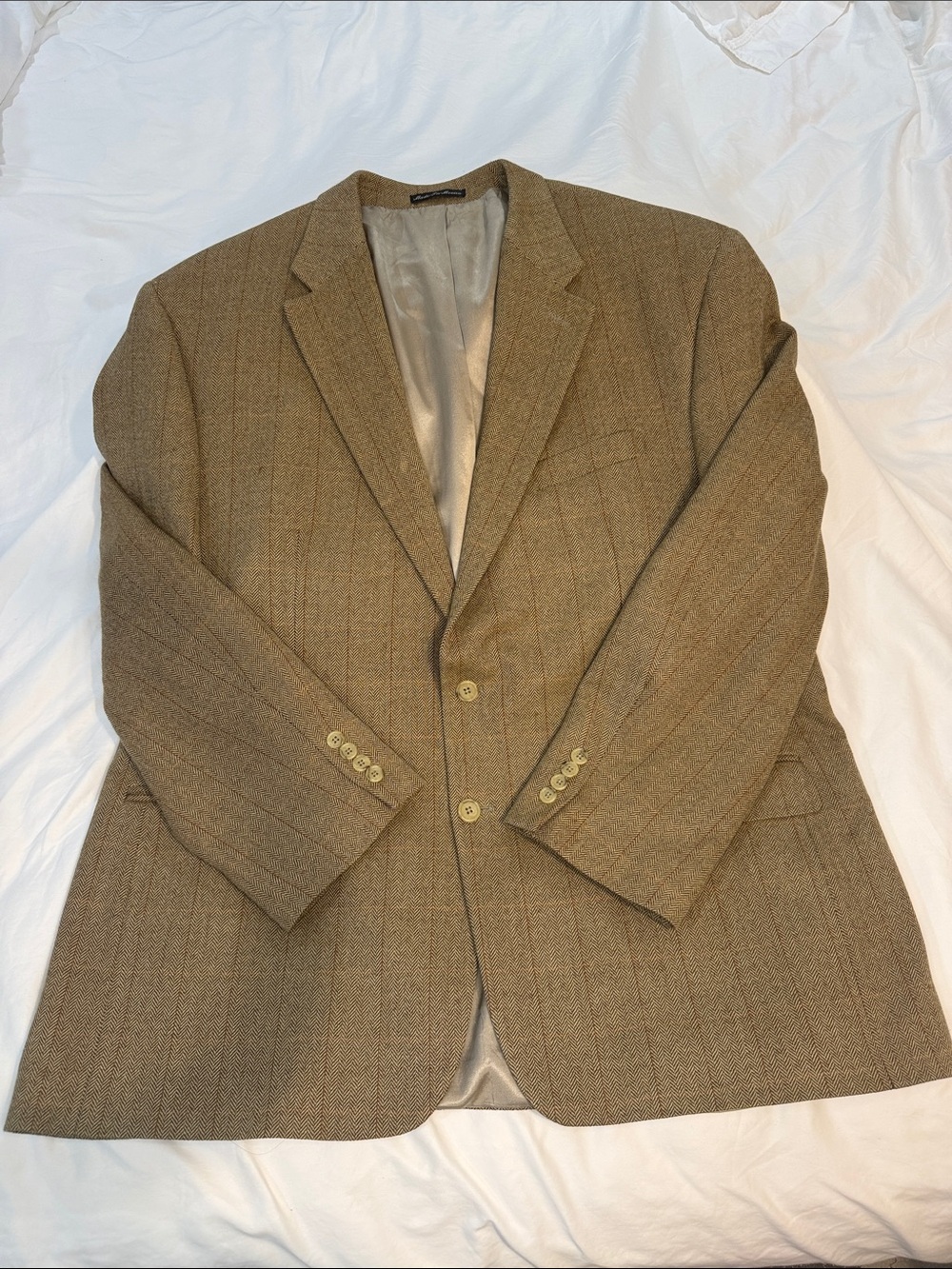 Lauren Ralph Lauren Brown Herringbone Sport Coat